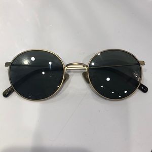 Diff eyewear Daisy round sunglasses green/gold